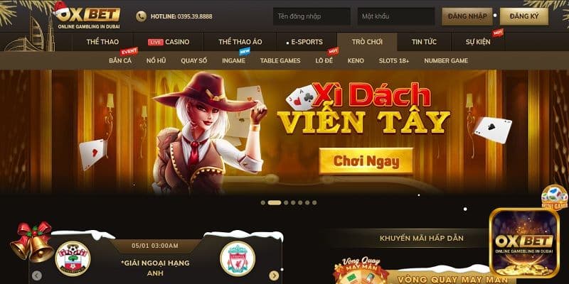 nhà cái OXBET tặng tiền chơi thử