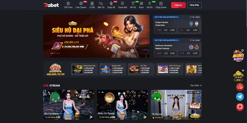 Top Nhà Cái Uy Tín - Nhà Cái Uy Tín - Nhà Cái Tặng Tiền 2025 20 TOP 10 DABET – Nhà cái đa dạng game bài & sòng live