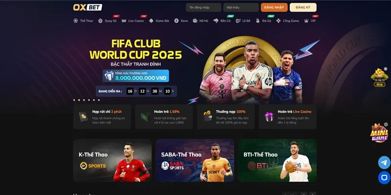 Top Nhà Cái Uy Tín - Nhà Cái Uy Tín - Nhà Cái Tặng Tiền 2025 19 TOP 9 OXBET – Giao diện hiện đại, hỗ trợ người mới
